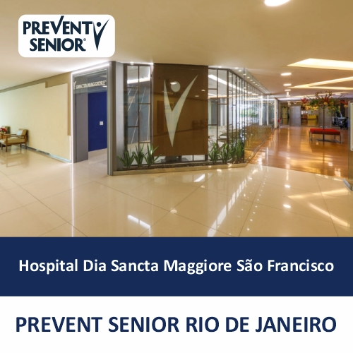 Fachada interna do Hospital Dia Sancta Maggiore São Francisco na Barra da Tijuca, Rio de Janeiro