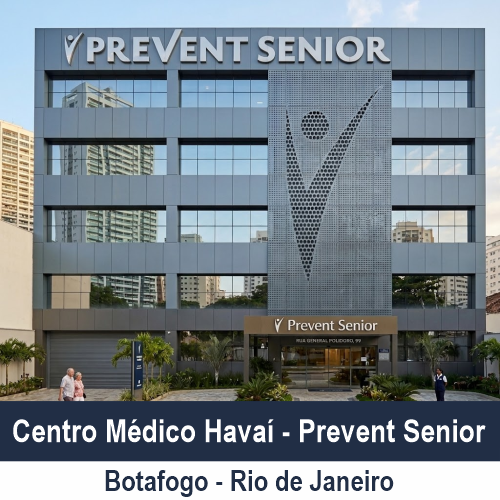 Fachada do Centro Médico Prevent Senior Havaí em Botafogo Rio de Janeiro